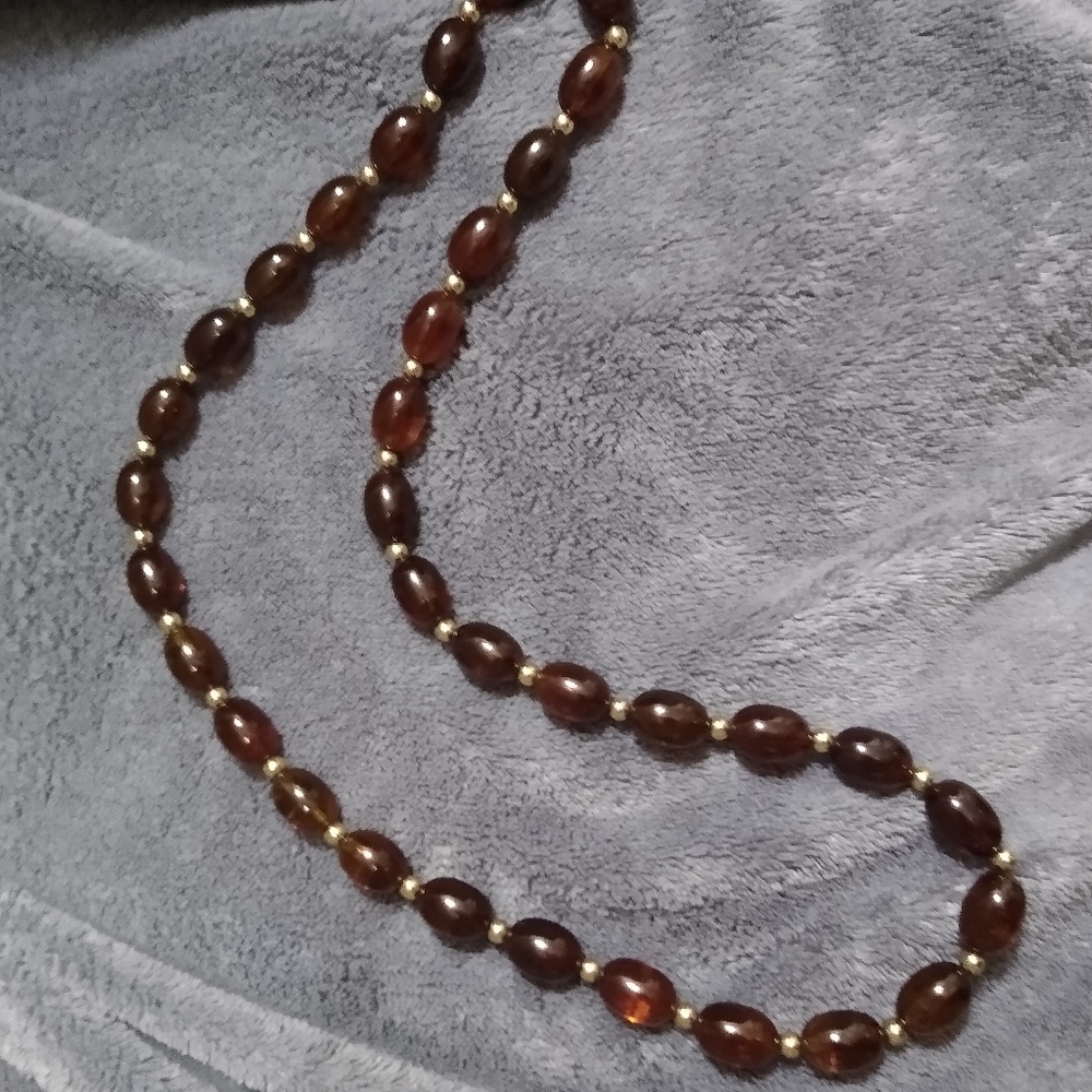 Vintage Amber Necklace 24 inch